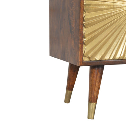 Solid Wood Manila Gold Sideboard
