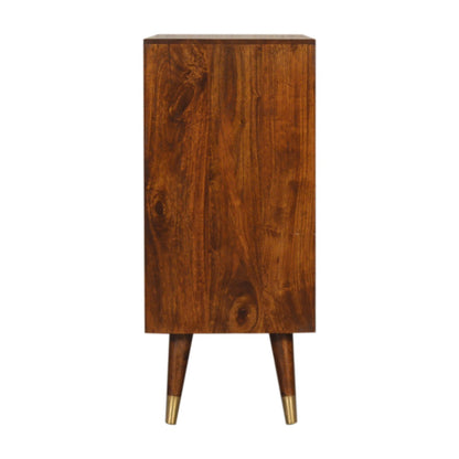 Solid Wood Manila Gold Cabinet
