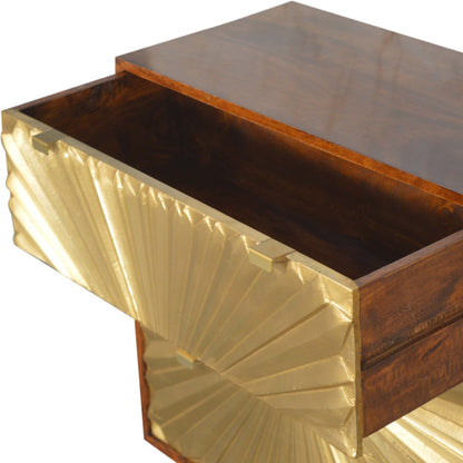 Solid Wood Manila Gold Chest