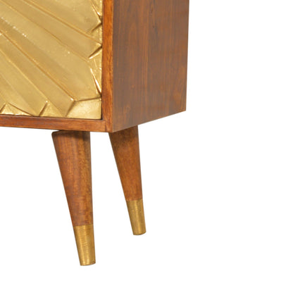 Solid Wood Manila Gold Chest