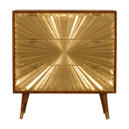 Solid Wood Manila Gold Chest