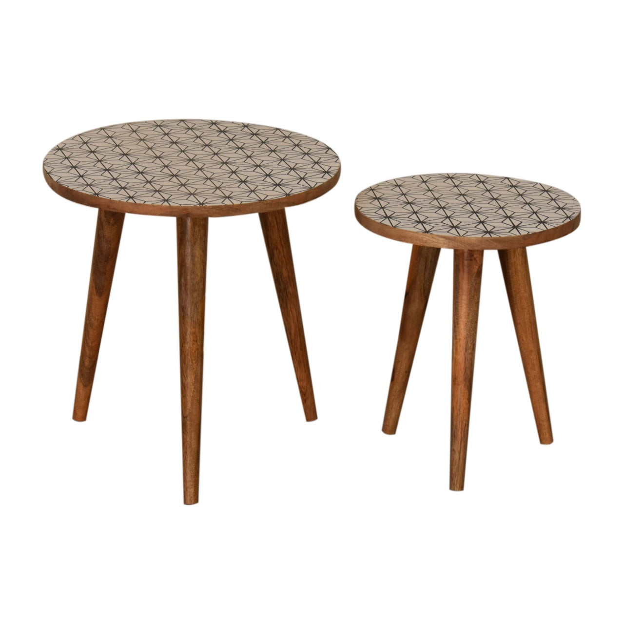 Solid Wood Prima Nesting Stools