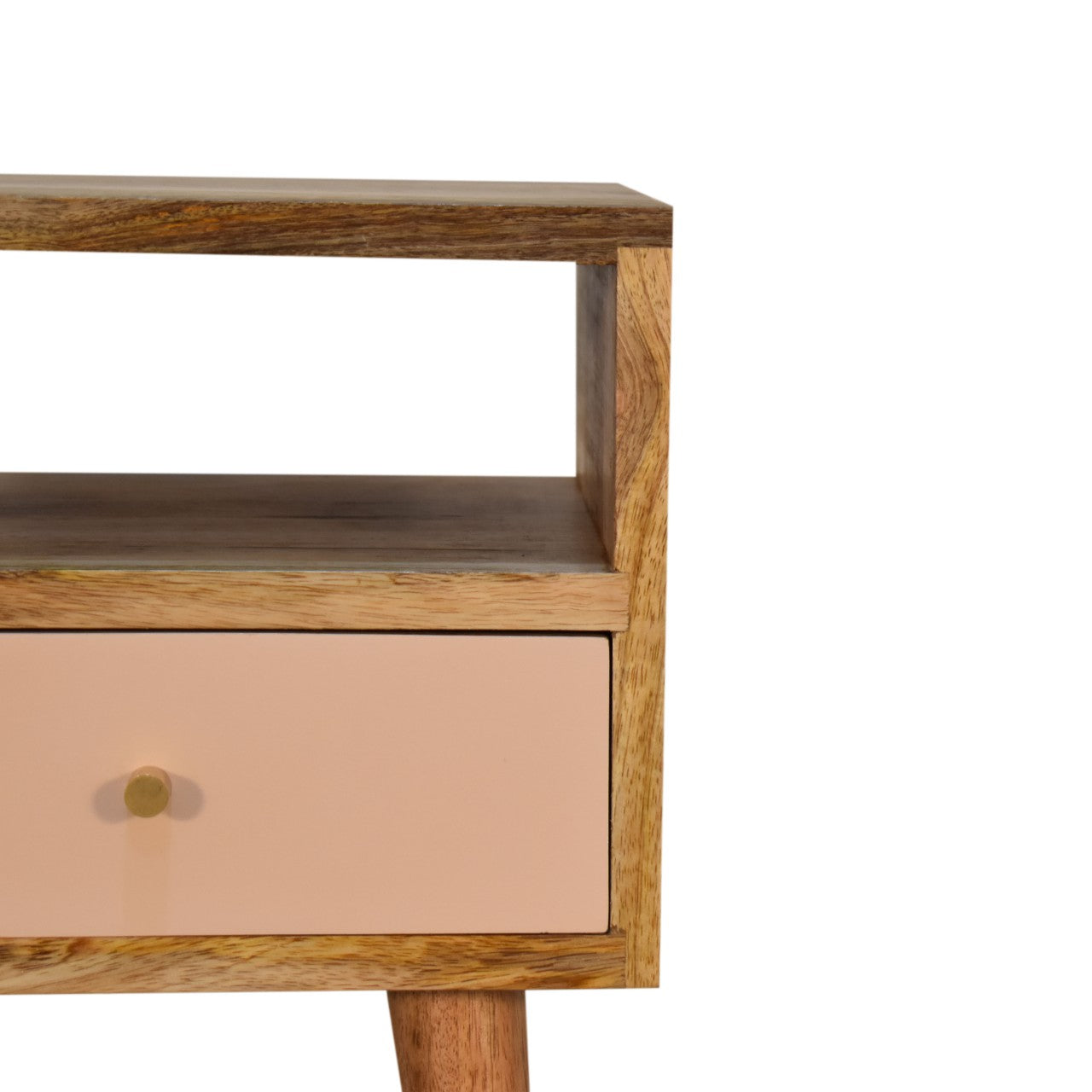 Solid Wood Blush Hand Painted Small Bedside