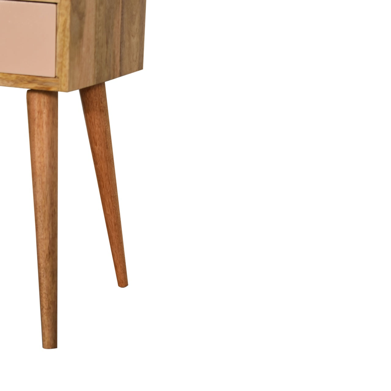 Solid Wood Blush Hand Painted Small Bedside