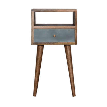 mini duck egg green hand painted bedside