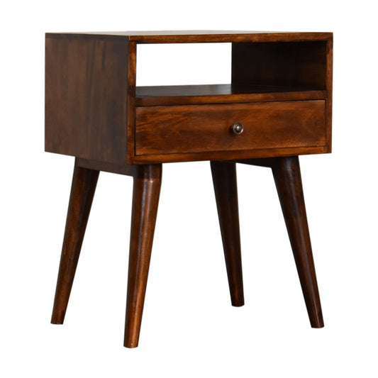 in1691 modern chestnut solid wood bedside