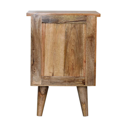 oak ish bedside