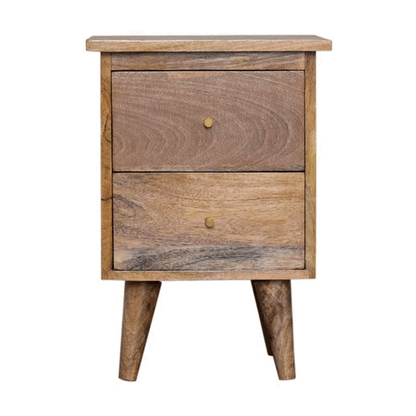 oak ish bedside
