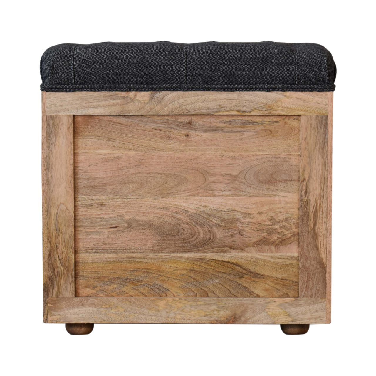 mini black shoe storage footstool