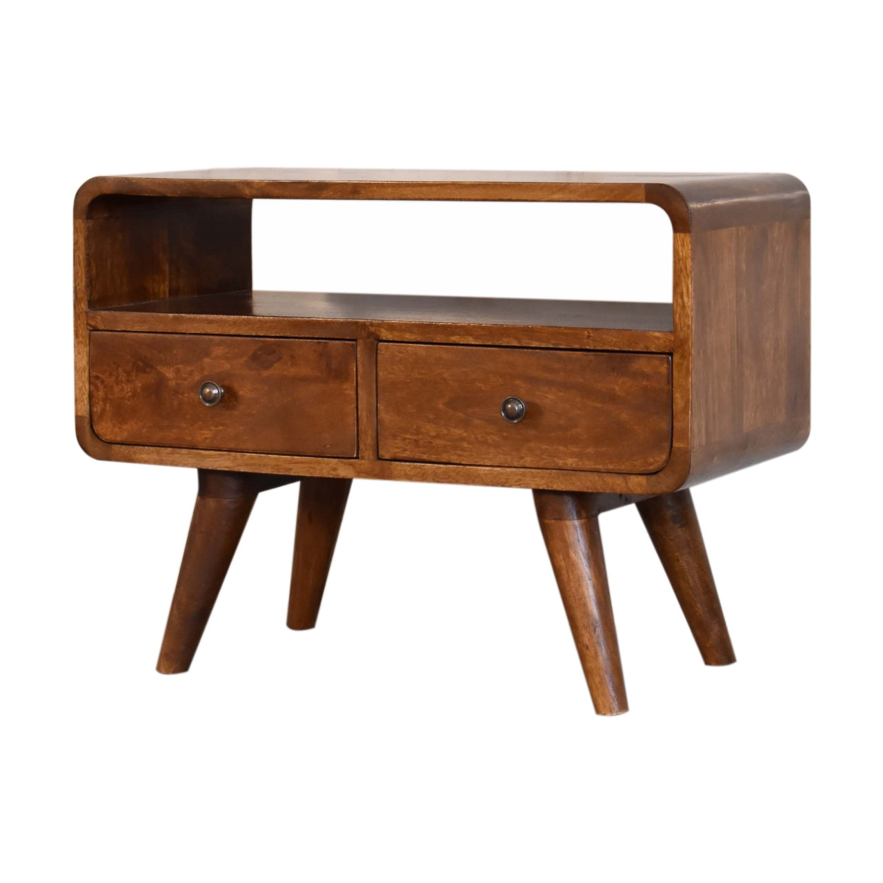 mini chestnut curved media unit