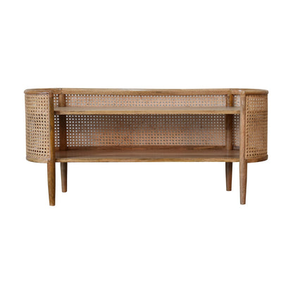 larissa curved shelving unit