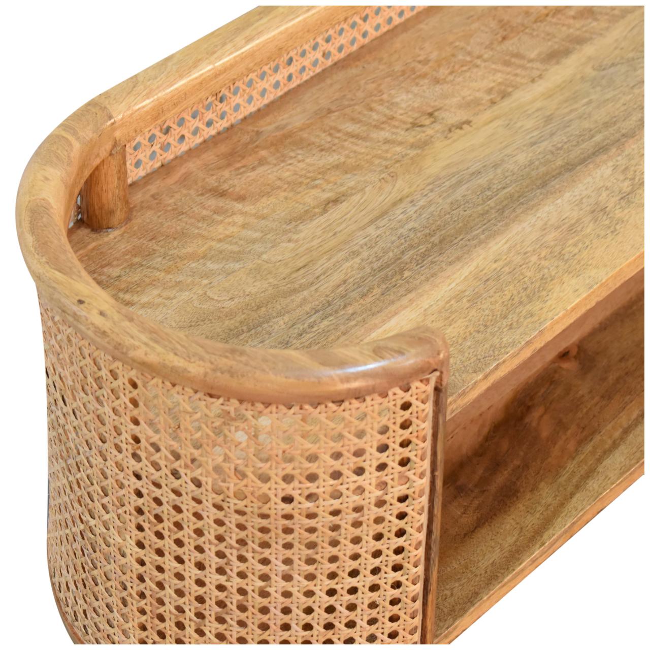 larissa curved shelving unit