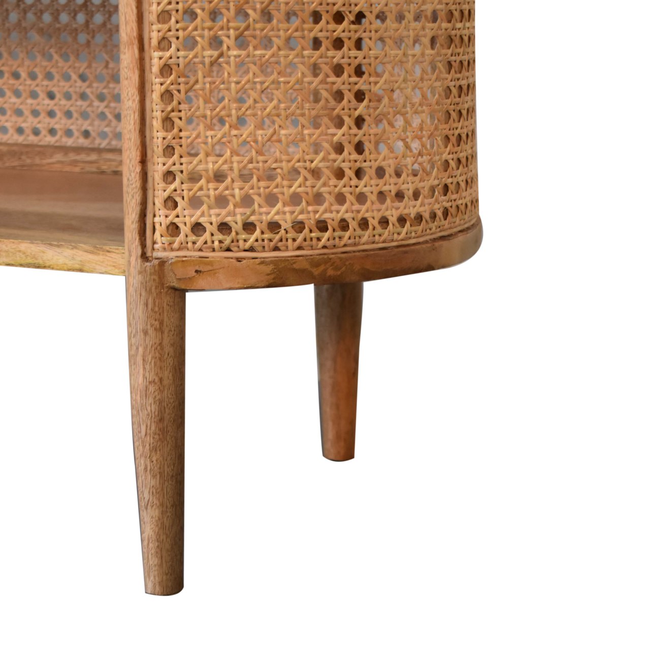 larissa curved shelving unit