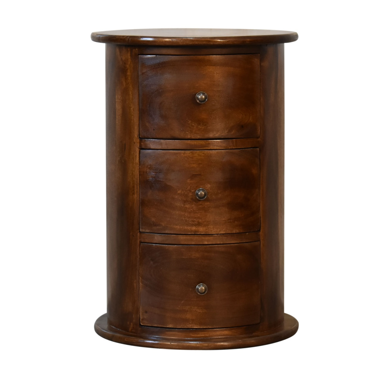 chestnut 3 drawer chestnut drum chest