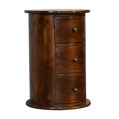 chestnut 3 drawer chestnut drum chest