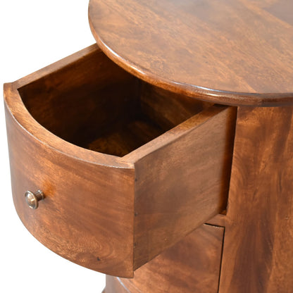 chestnut 3 drawer chestnut drum chest