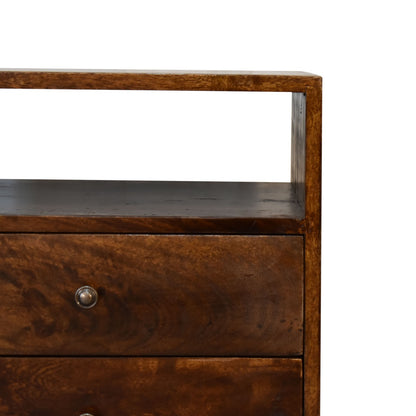 classic chestnut bedside