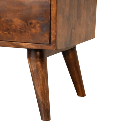 classic chestnut bedside