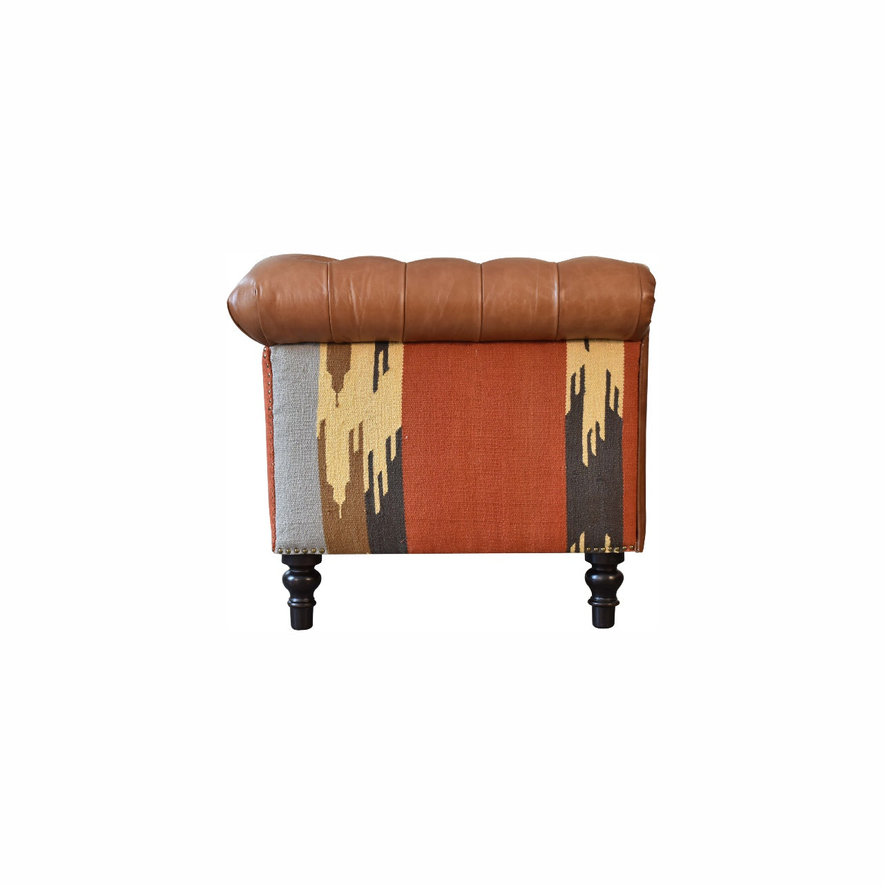 durrie leather mixed sofa