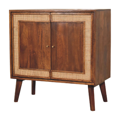 carved chestnut cabinet