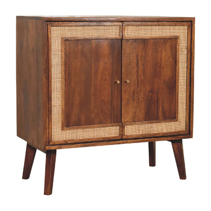 carved chestnut cabinet