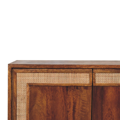carved chestnut cabinet