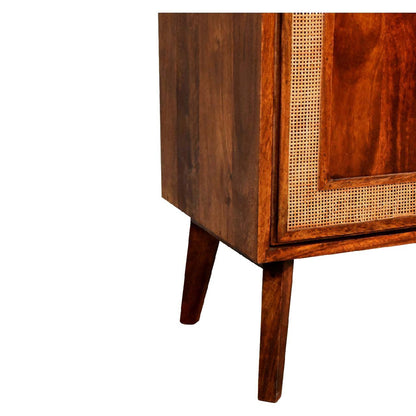 carved chestnut cabinet