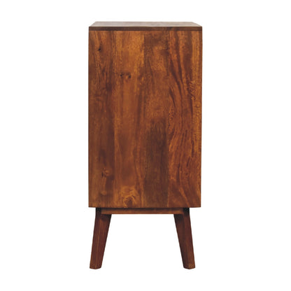 carved chestnut cabinet