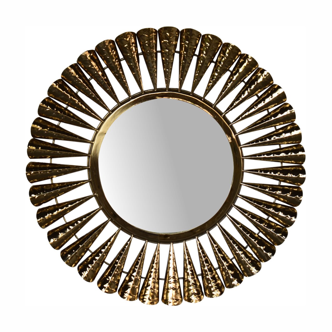 brass coned mirror