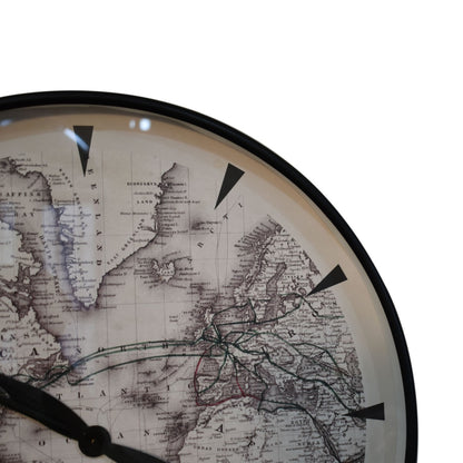 atlas style wall clock