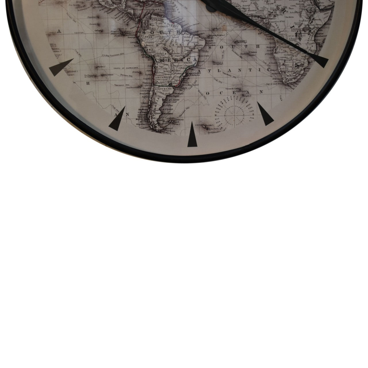 atlas style wall clock
