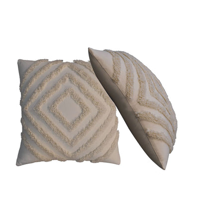 tacy cream cushion set of 2