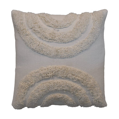 arched white cushion set of 2
