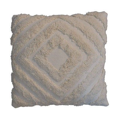 cream diamond cushion set of 2