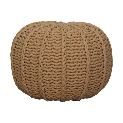 mustard cable pouffe