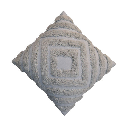 grey diamond cushion set of 2