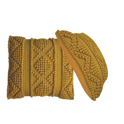 nola cushion set of 2 mustard