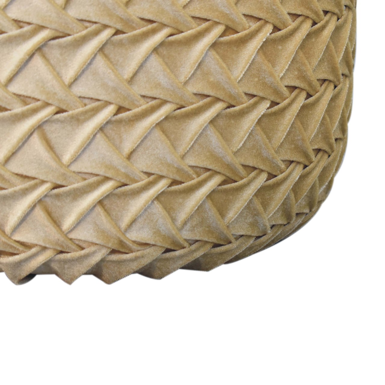 smocking pouffe ochre