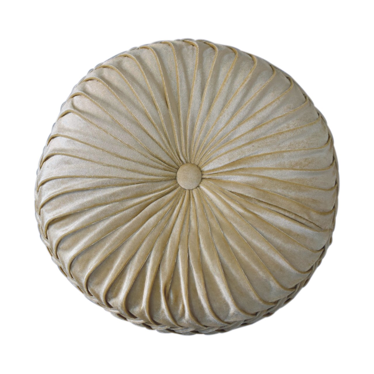 smocking pouffe ochre