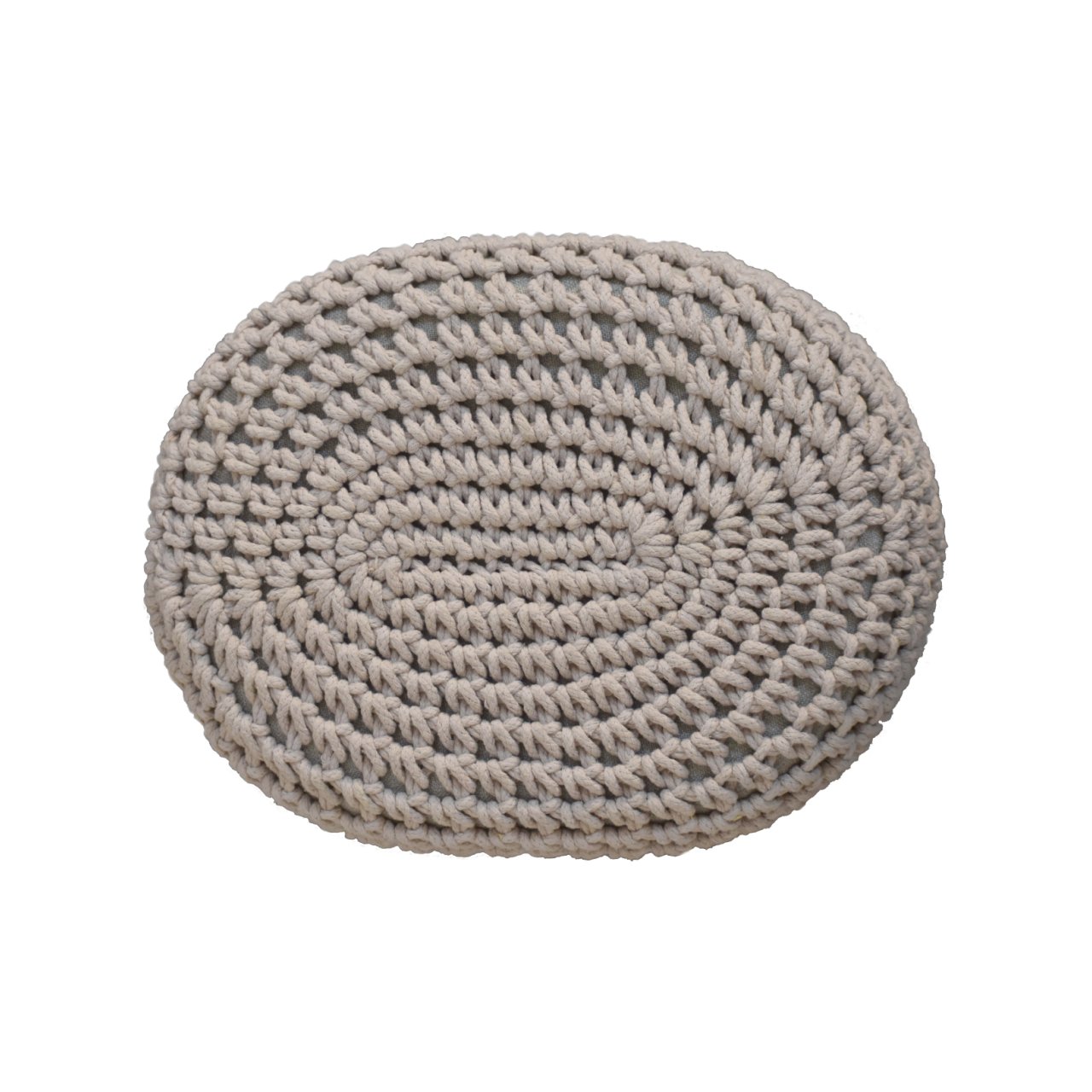 keeva beige oblong footstool