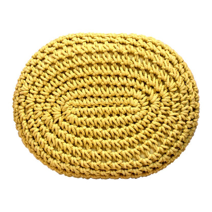 keeva mustard oblong footstool