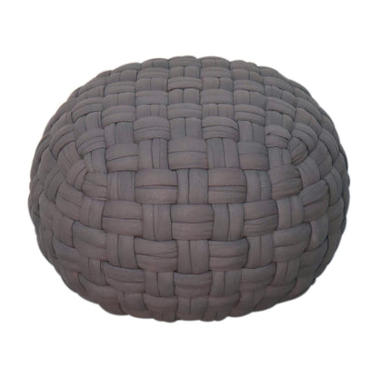 tube pouffe grey