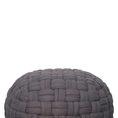 tube pouffe grey