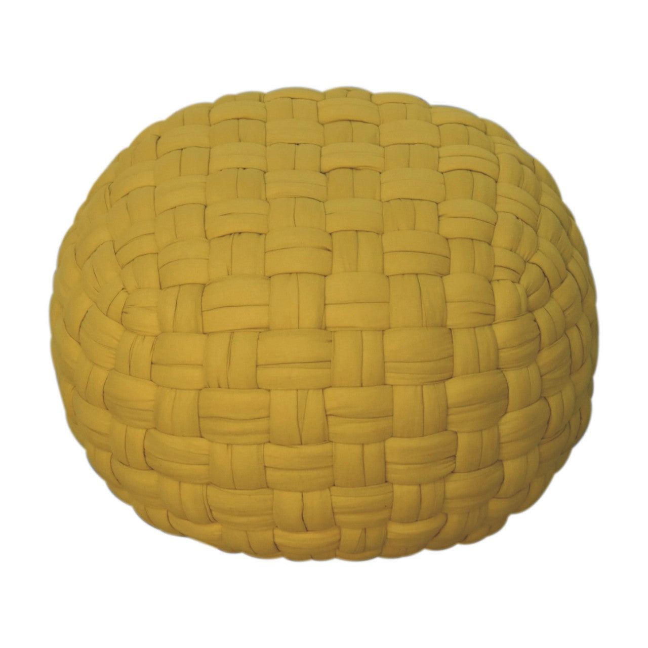 mustard tube pouffe