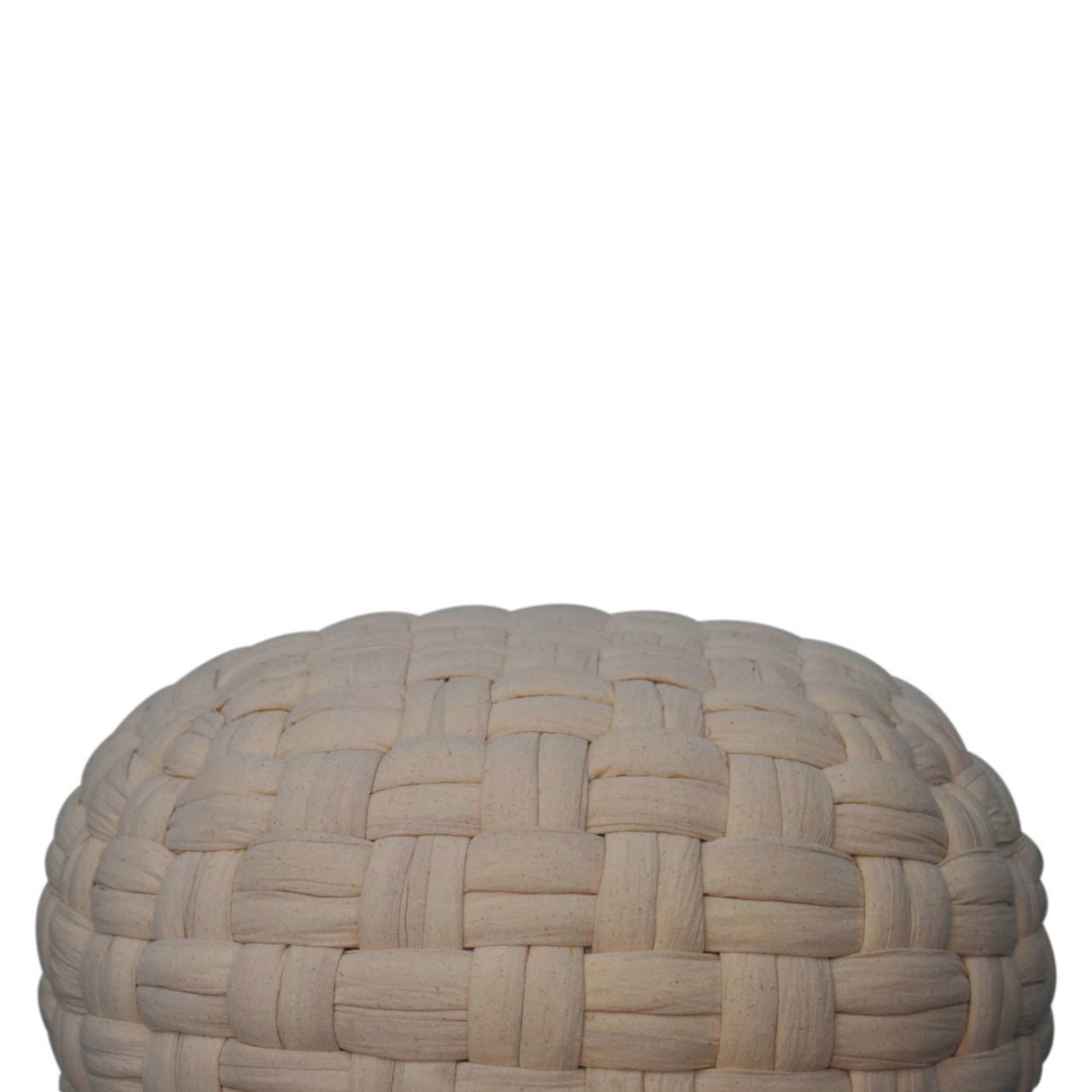 white tube pouffe