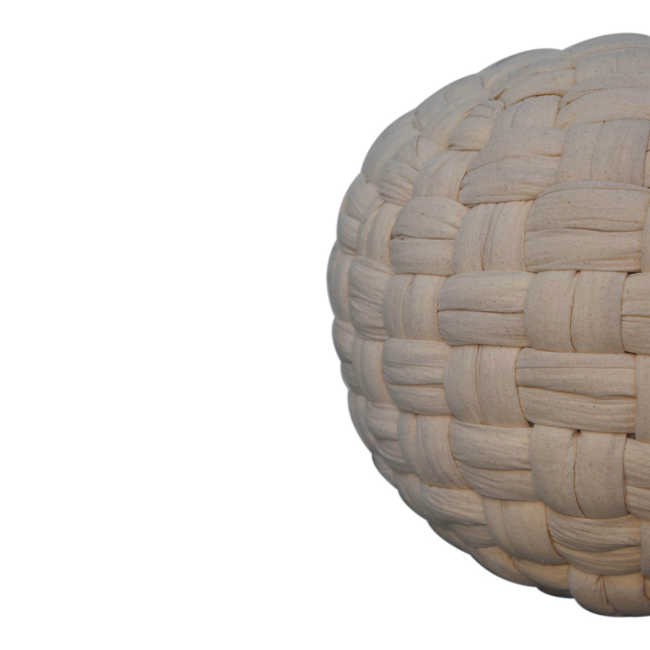 white tube pouffe