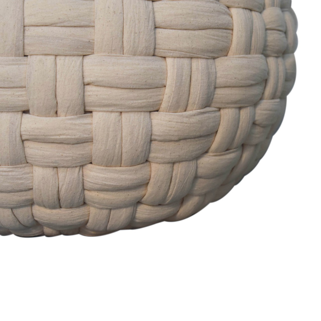 white tube pouffe