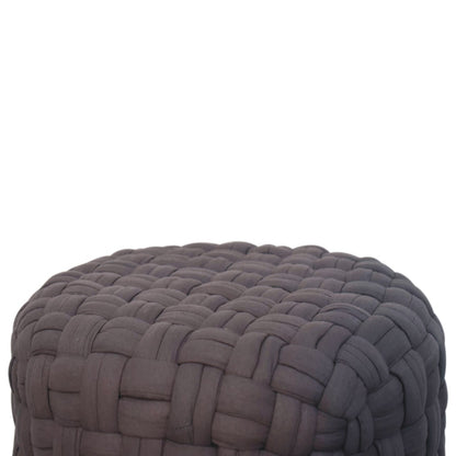 grey tube footstool