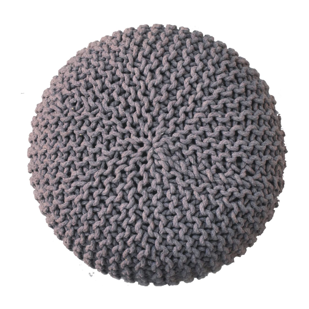 keeva grey round footstool
