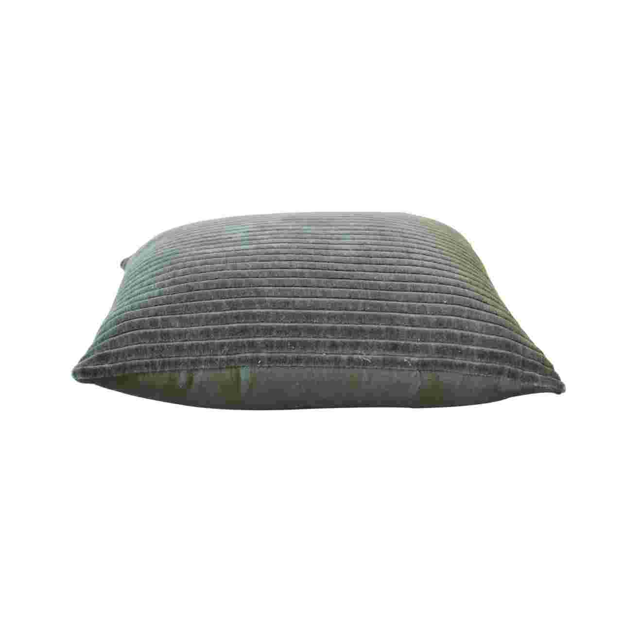 ribbed green cushion set of 2